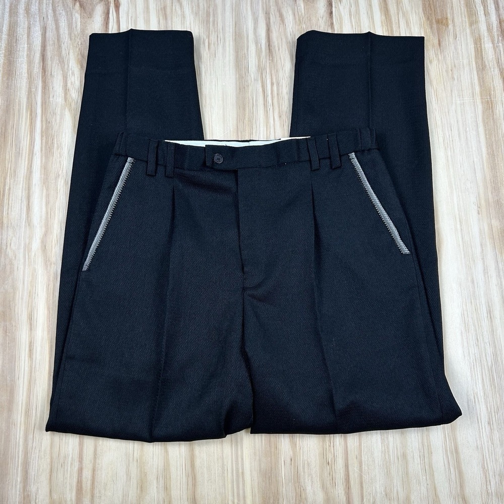 Stacy Adams NEW Mens Pants Black Trim Size 36x34 4302 Pleated